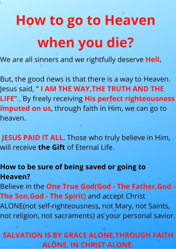 Free Printable Gospel Tracts