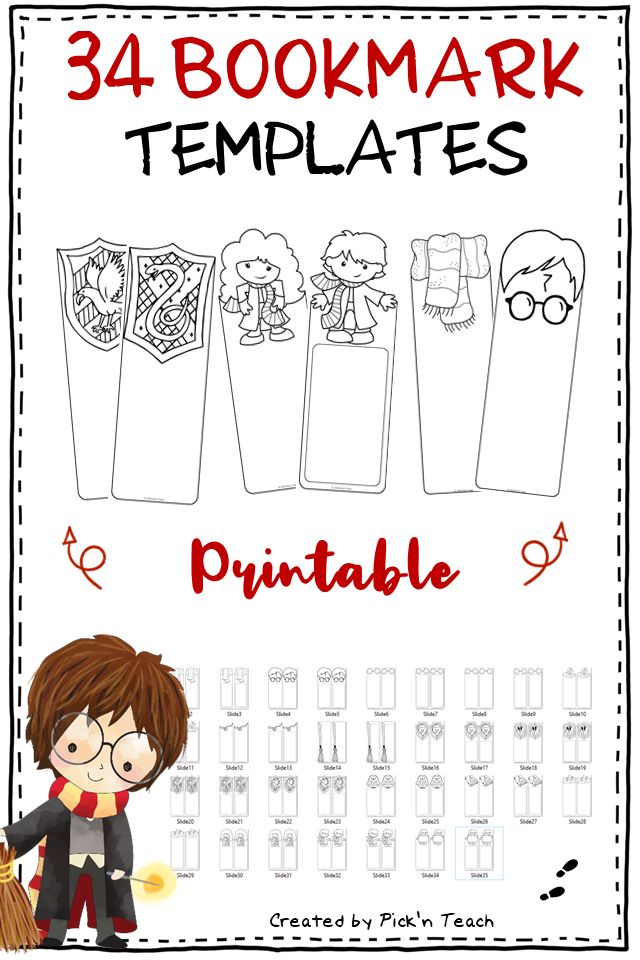 Free Printable Harry Potter Coloring Bookmarks Printable Templates