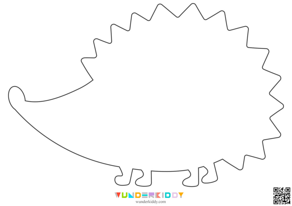 Free Printable Hedgehog Papercraft Template For Kids