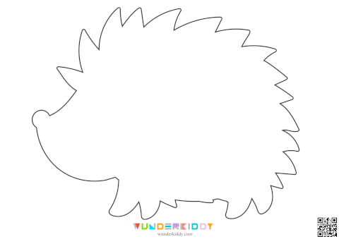 Free Printable Hedgehog Papercraft Template For Kids