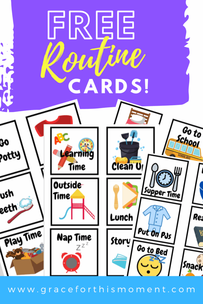 Free Printable High Scope Daily Routine Cards Printable Sight Words List