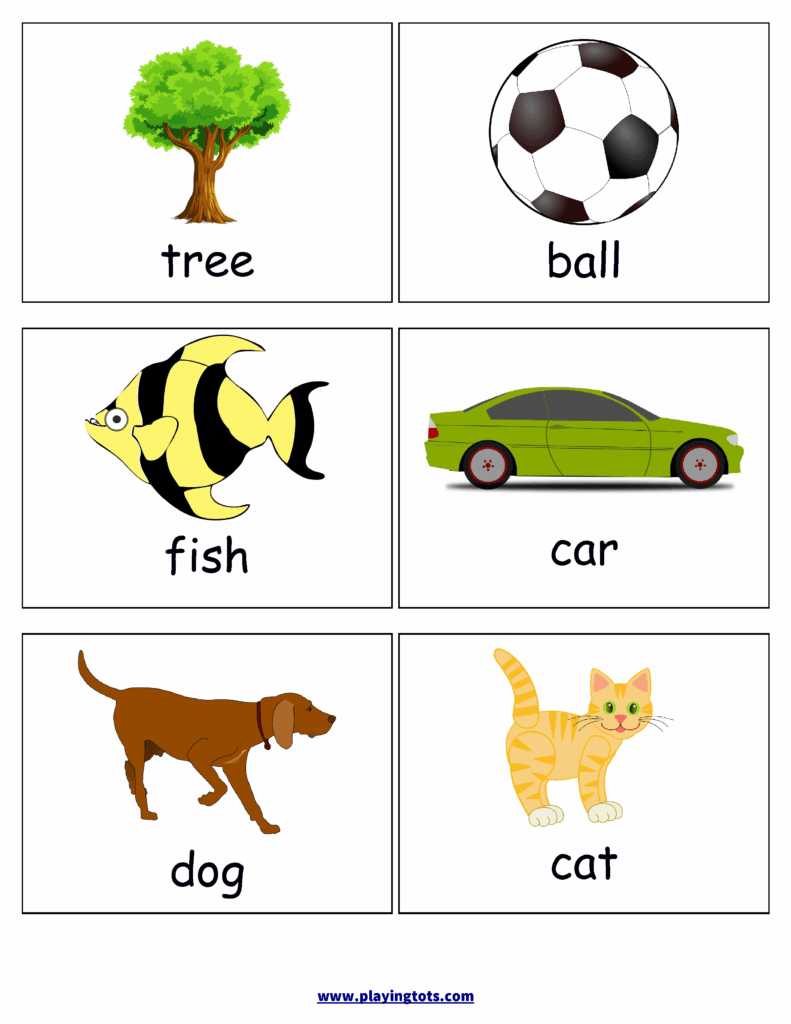 Free Printable Kindergarten Flash Cards From Preschool To Fifth Grade 