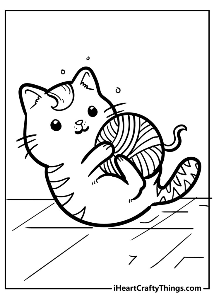 Free Printable Kitten Coloring Pages