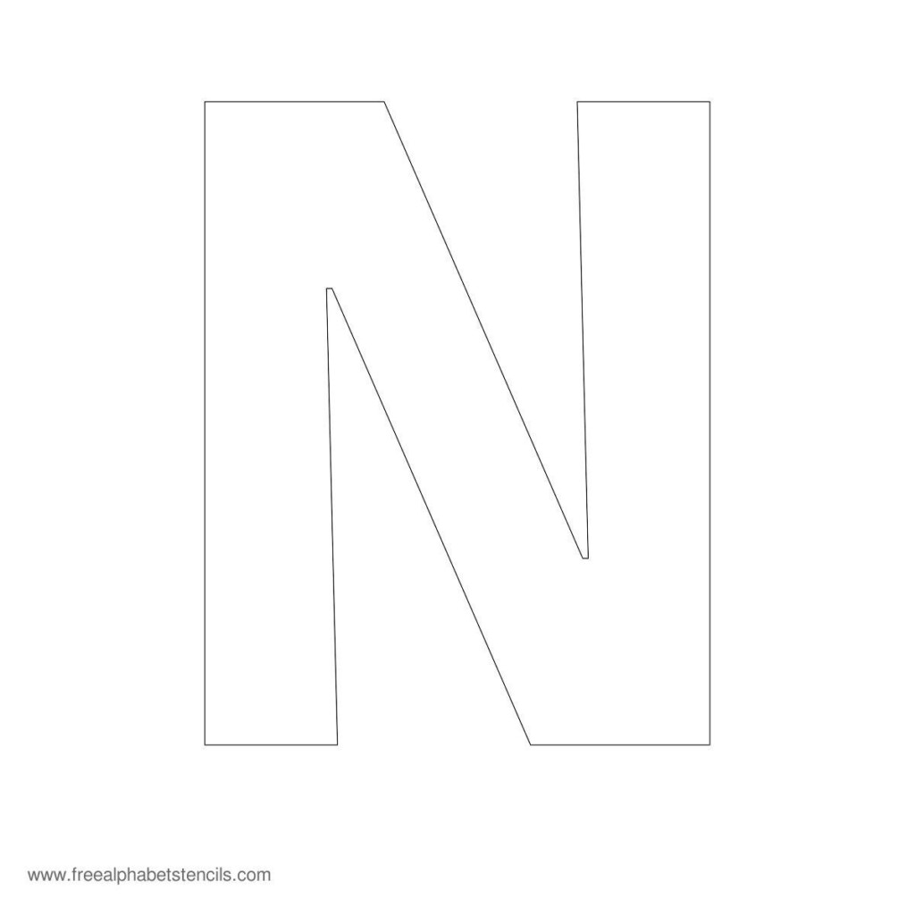 Free Printable Large Letter Stencils Free Printable Upper Case 