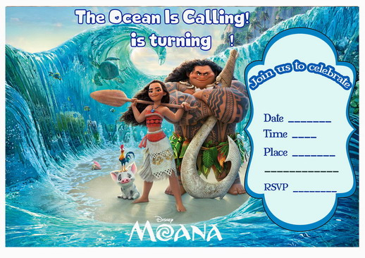 Free Printable Moana Party Invitation Free Printables