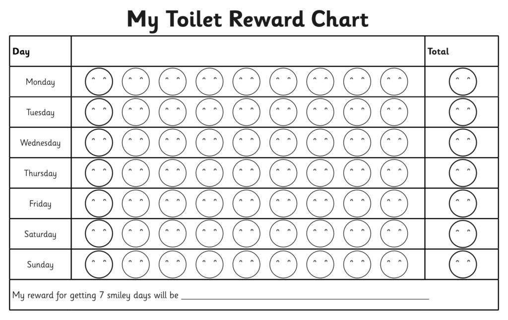 Free Printable Potty Training Reward Chart
