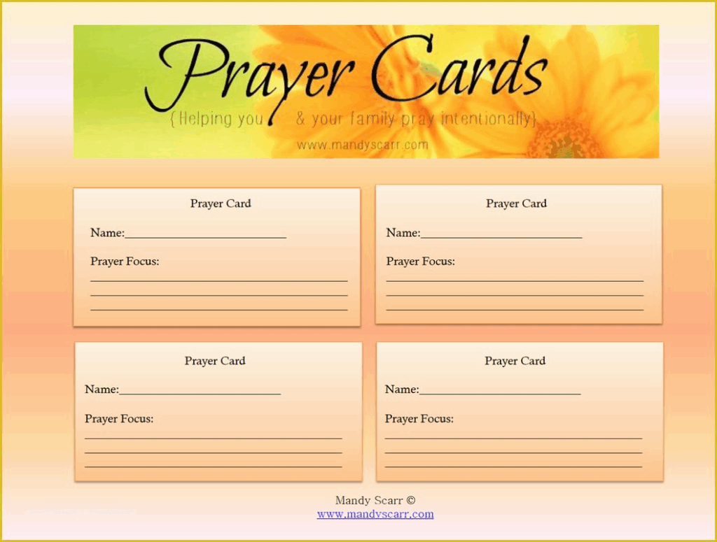 Free Printable Prayer Cards