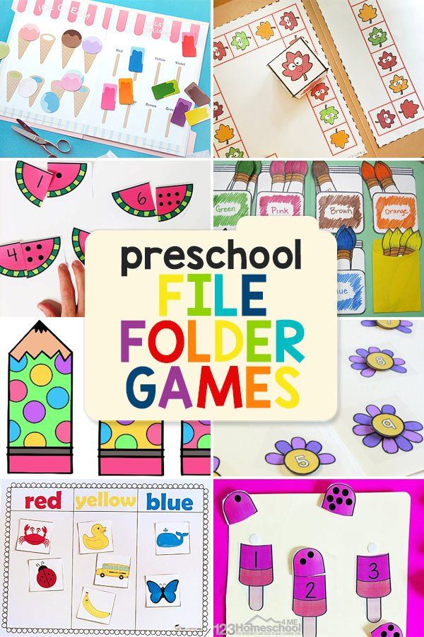 Free Printable Preschool File Folder Games Artofit