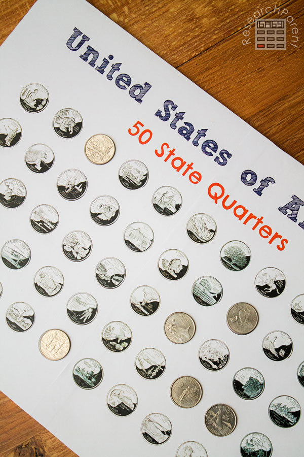 Free Printable Printable State Quarters Checklist