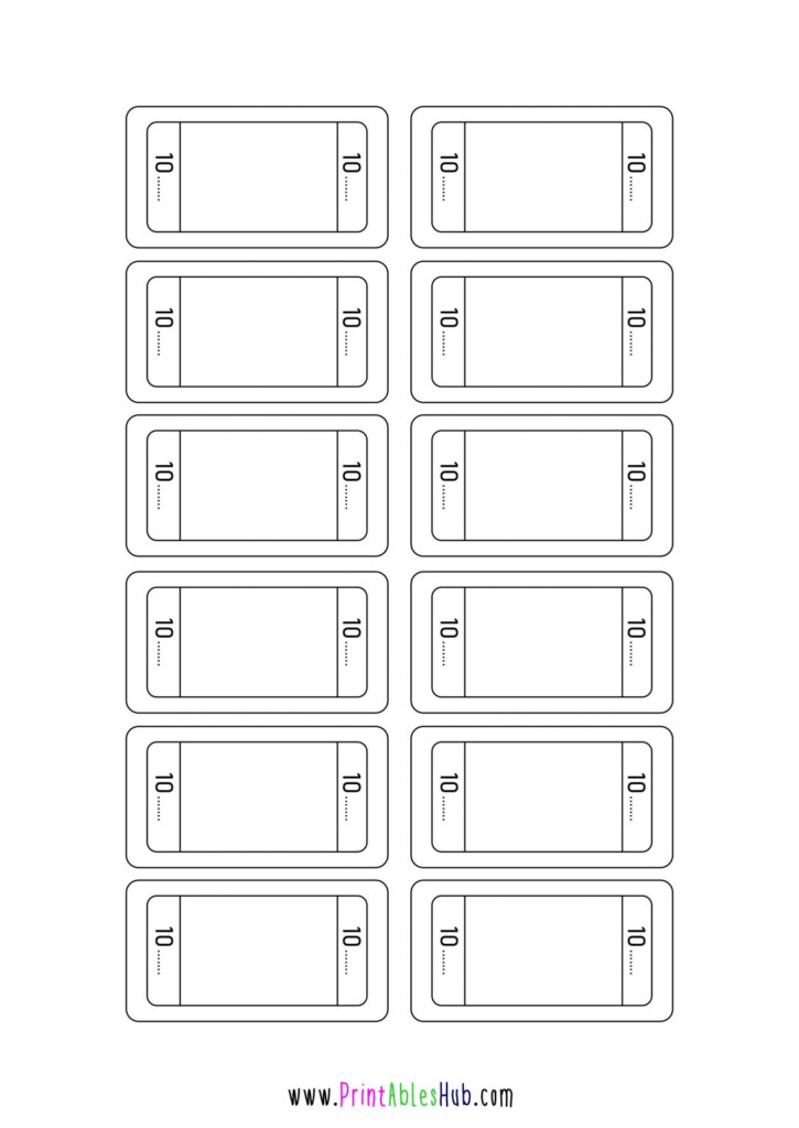 Free Printable Raffle Tickets With Blank Template PDF Printables Hub