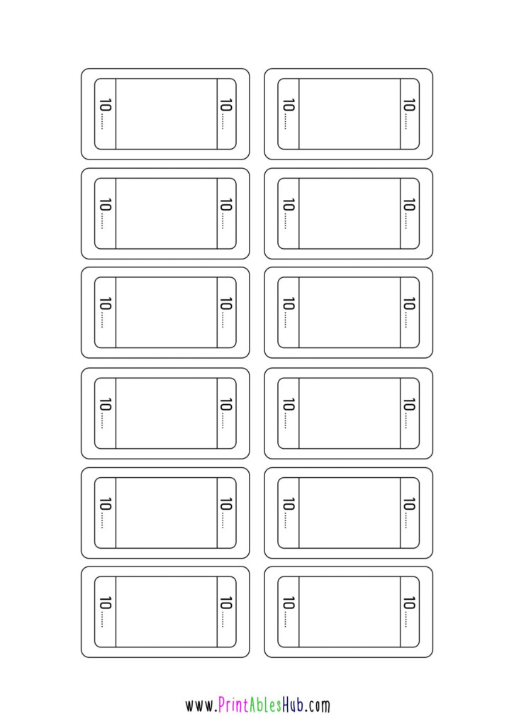 Free Printable Raffle Tickets With Blank Template PDF Printables Hub