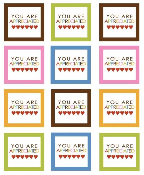 Free Printable Staff Appreciation Tags