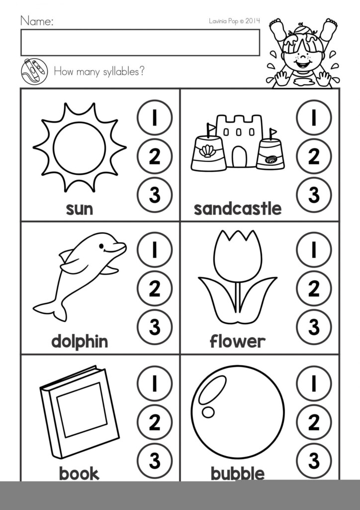 Free Printable Syllable Worksheets For Kindergarten 