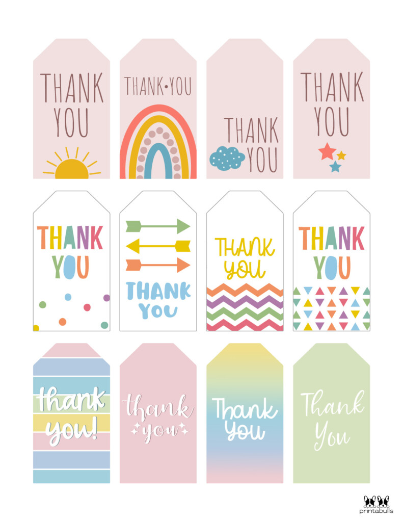 Free Printable Thank You Tags