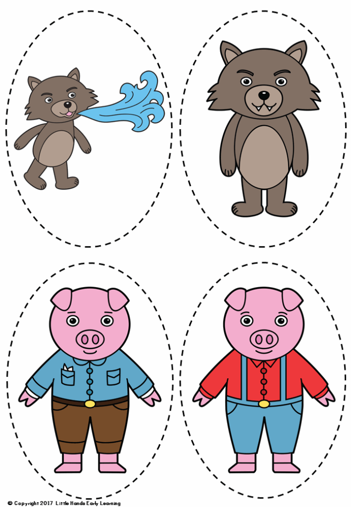 Free Printable Three Little Pigs Cut Out You Can Cut The Box To Make 