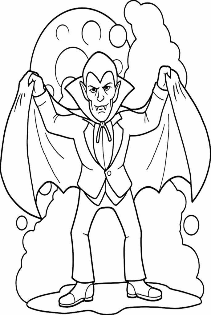 Free Printable Vampire Coloring Pages Free Printable Coloring Pages