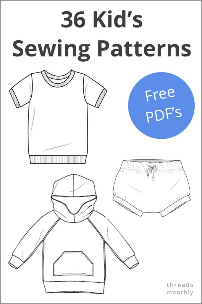 Free Sewing Patterns For Children Printable Pdf Clothes Sewing Project 