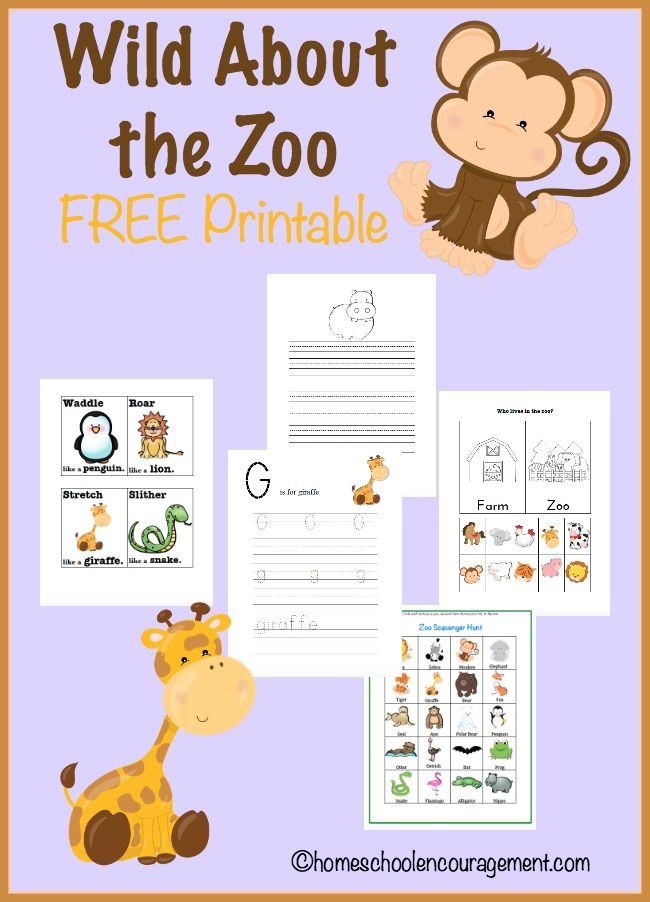 Free Zoo Printable And Unit Study Resources HOMESCHOOLING Zoo 