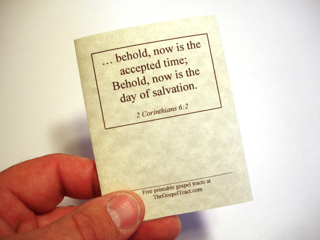 Gospel Tract Template Free