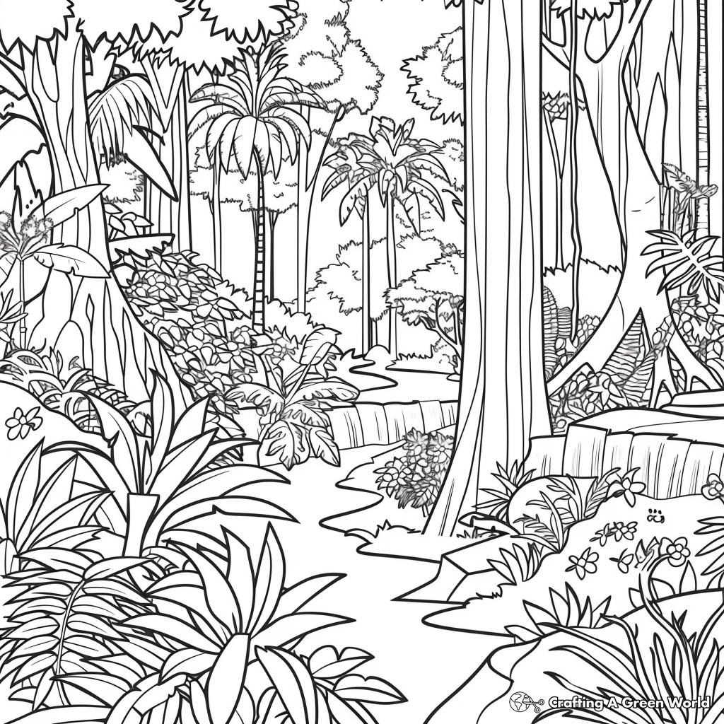 Habitat Coloring Pages Free Printable 