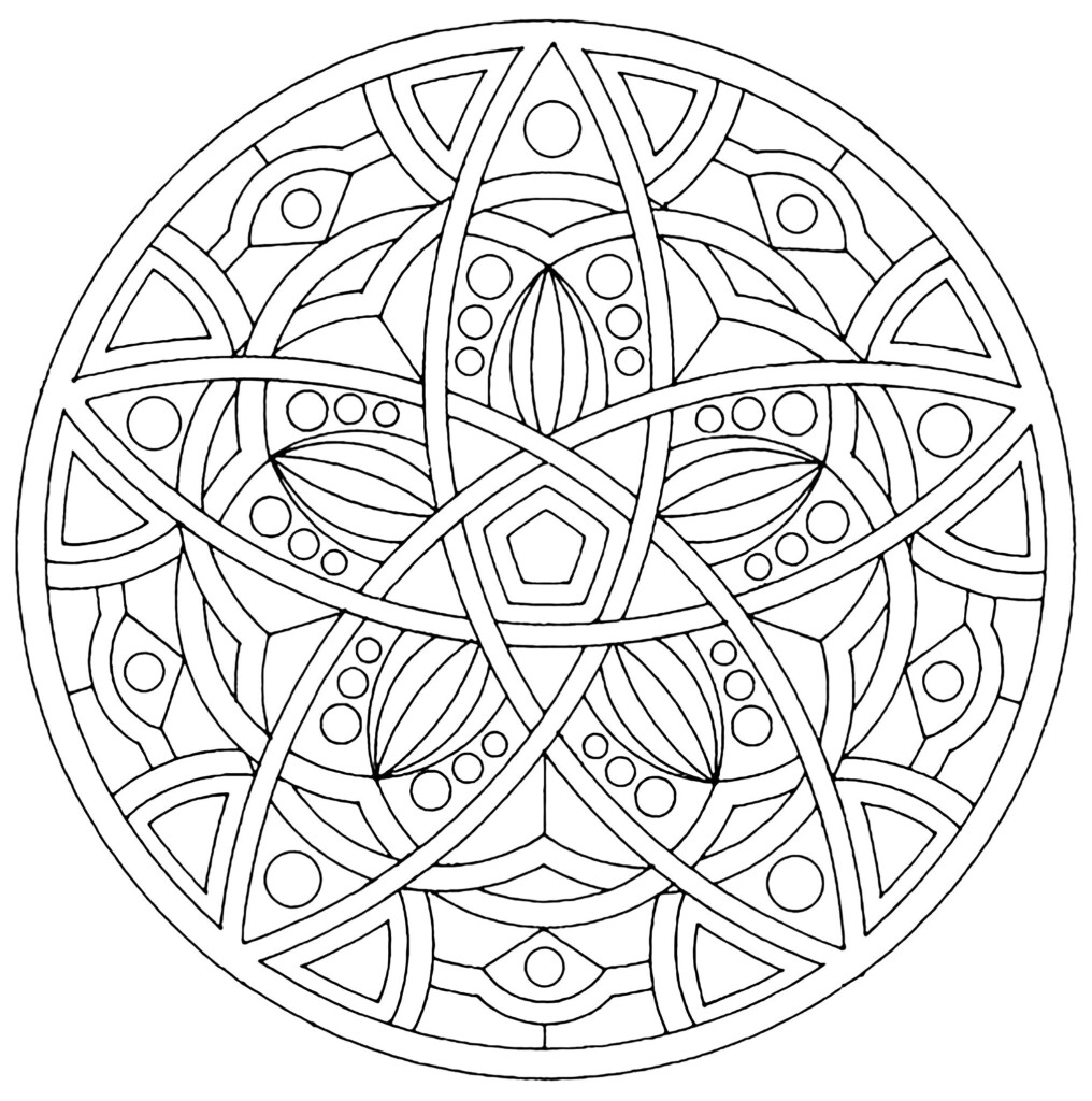 Harmonie Mandala Coloring Pages For Kids