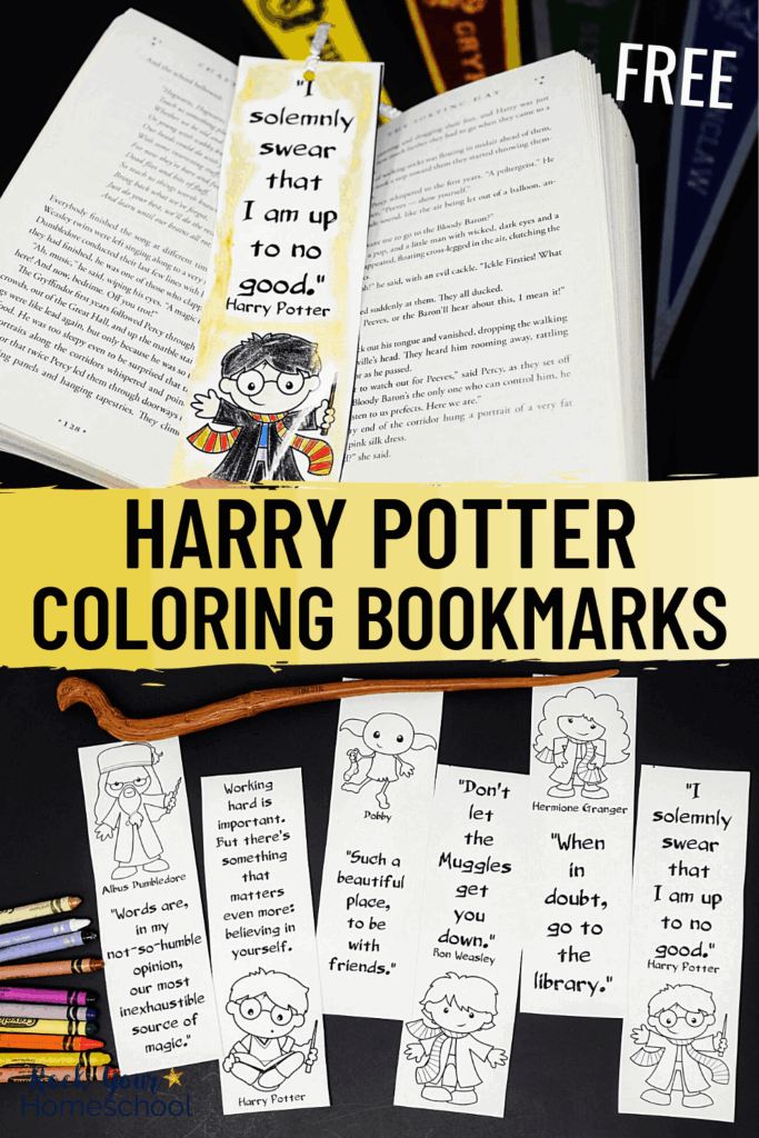Harry Potter House Coloring Bookmarks The Scrap Shoppe Free Printable 