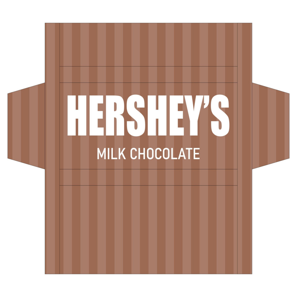 Hershey Chocolate Bar Wrapper Template Printable Calendars AT A GLANCE