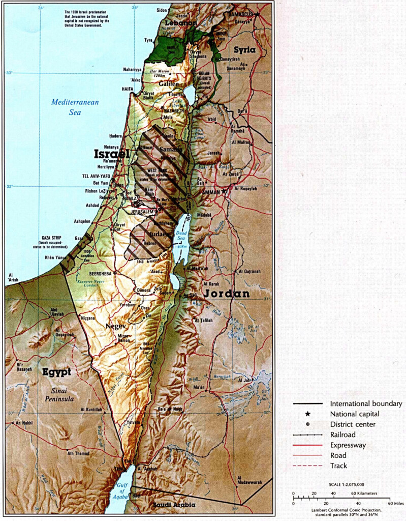 Israel Maps Printable Maps Of Israel For Download