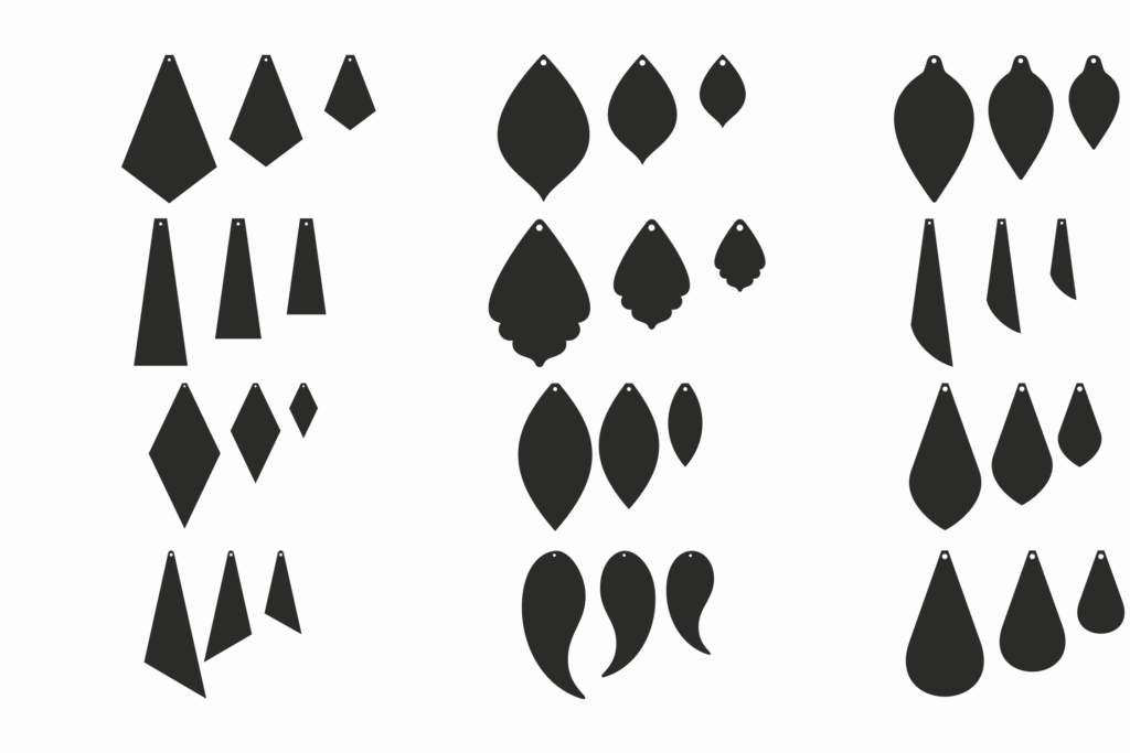 Leather Earring Template Free Printable Printable Templates