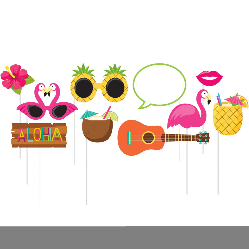 Luau Photo Booth Props Printable Free