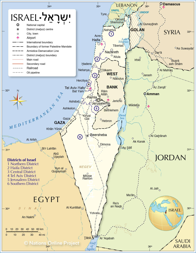 Map Of Israel Offline Map And Detailed Map Of Israel