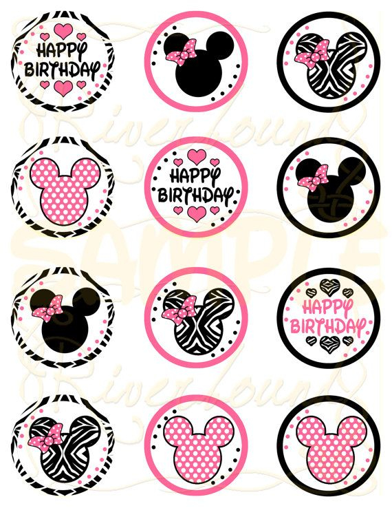 Minnie Mouse Cupcake Toppers Free Printable Printable Templates Free