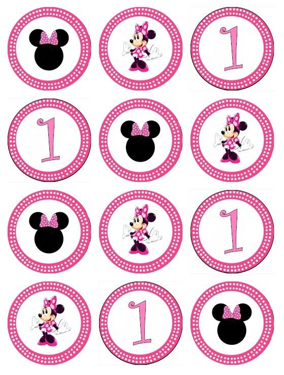 Minnie Mouse Cupcake Toppers Free Printable Printable Templates Free