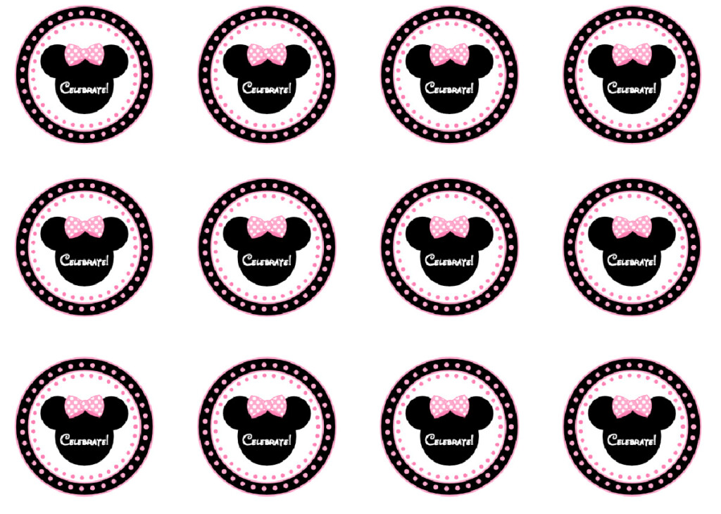 Minnie Mouse Printable Cupcake Toppers