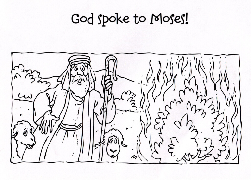 Moses And The Burning Bush Printable Activities