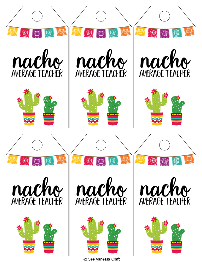 Nacho Average Teacher Free Printable Templates Online