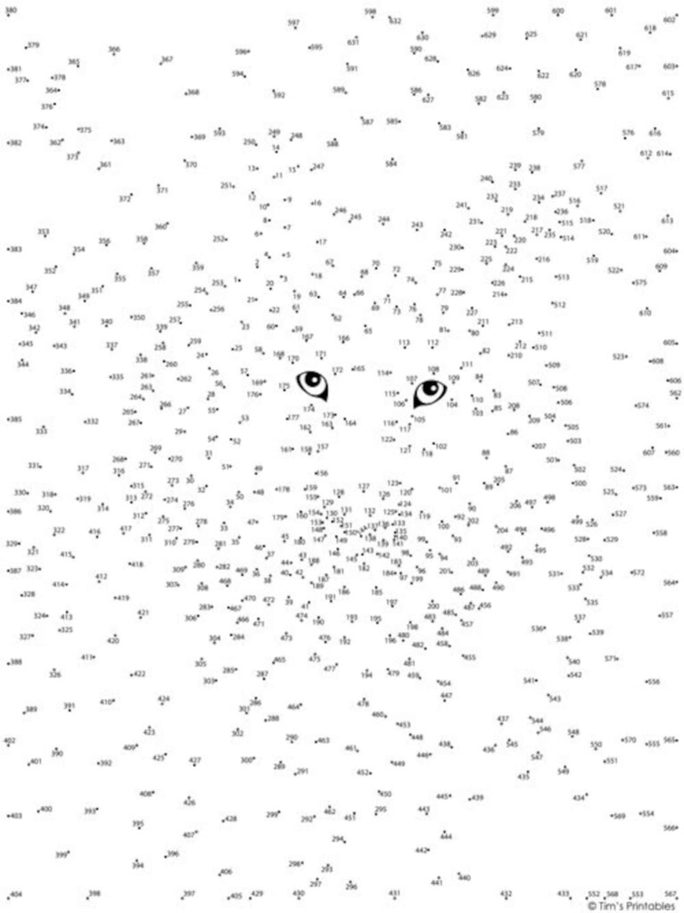 Pdf Extreme Dot To Dot Printables