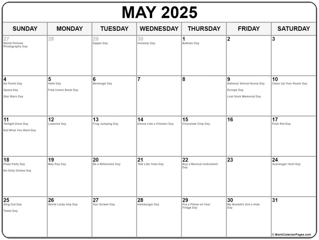 Plan Ahead Your Ultimate May 2025 Calendar Guide With Holidays Aria 