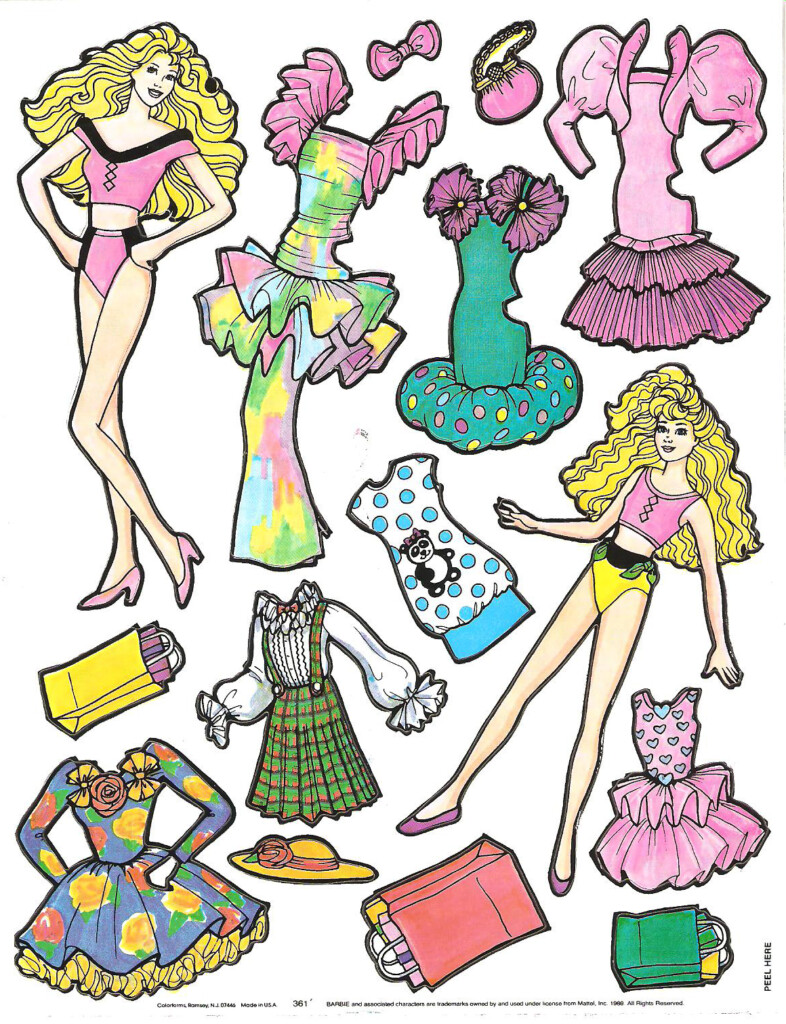 Printable Barbie Cut Outs