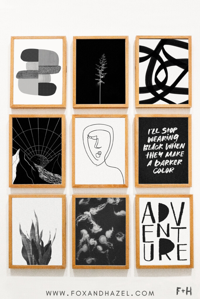 Printable Black And White Wall Art
