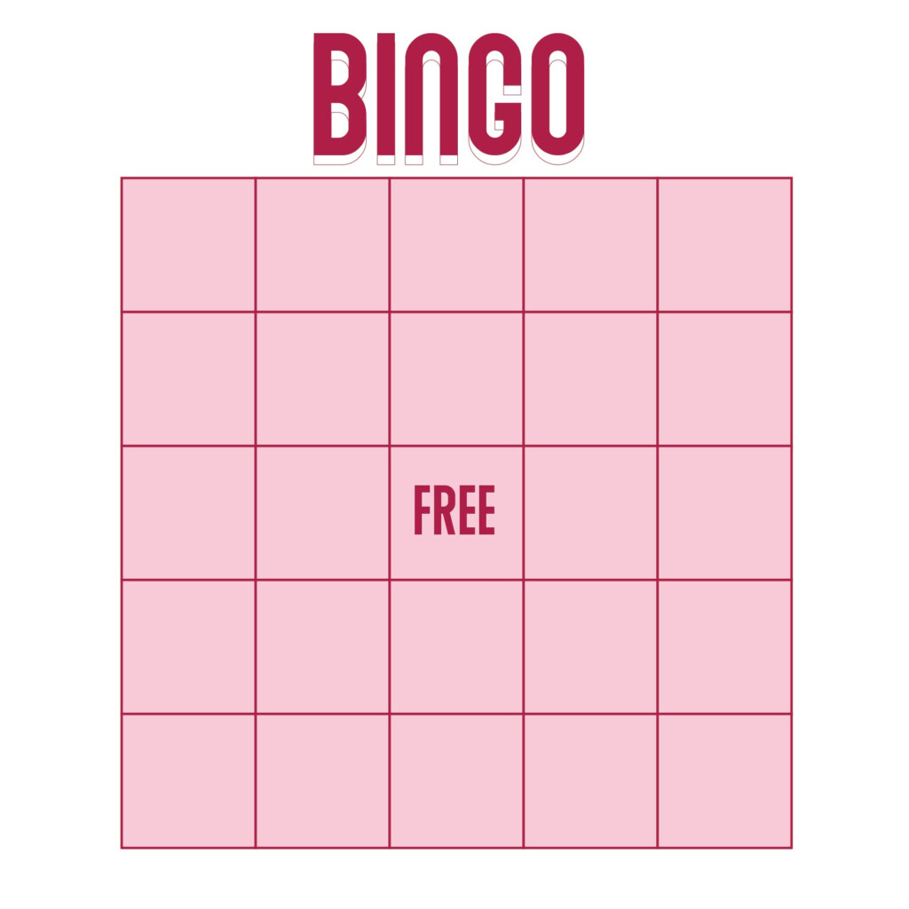 Printable Blank Bingo Board