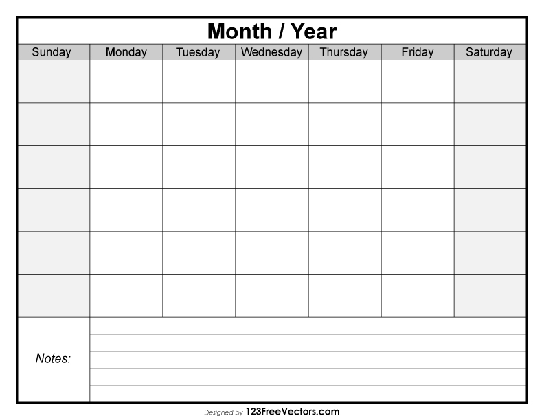 Printable Blank Calendar Templates Wiki Calendar Blank Monthly 