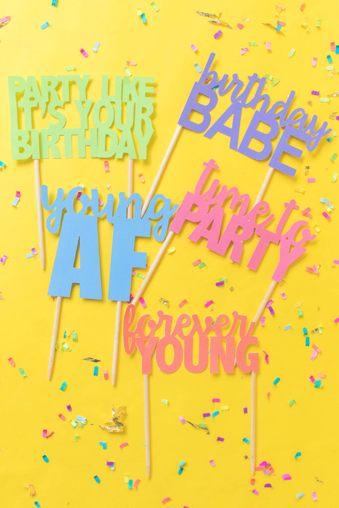 Printable Cake Toppers For Birthdays Free SVG Templates 