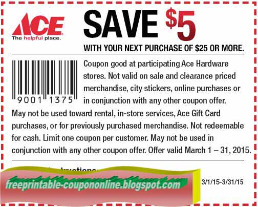 Printable Coupons 2021 Ace Hardware Coupons
