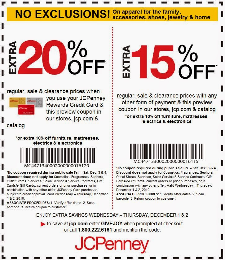 Printable Coupons JcPenney Coupons