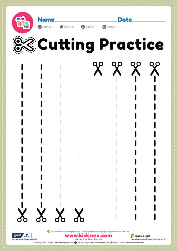 Printable Cutting Activities