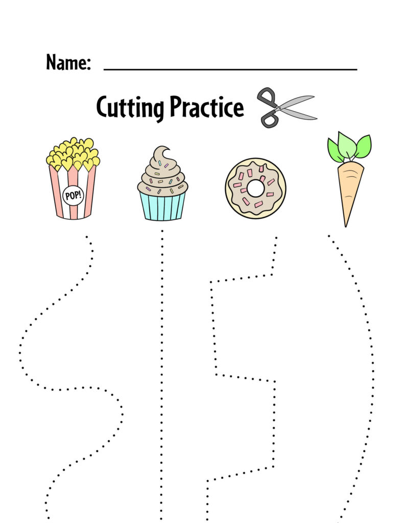 Printable Cutting Activities For Kindergarten