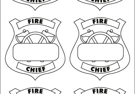 Printable Firefighter Badge Printable Fireman Badge Templates 
