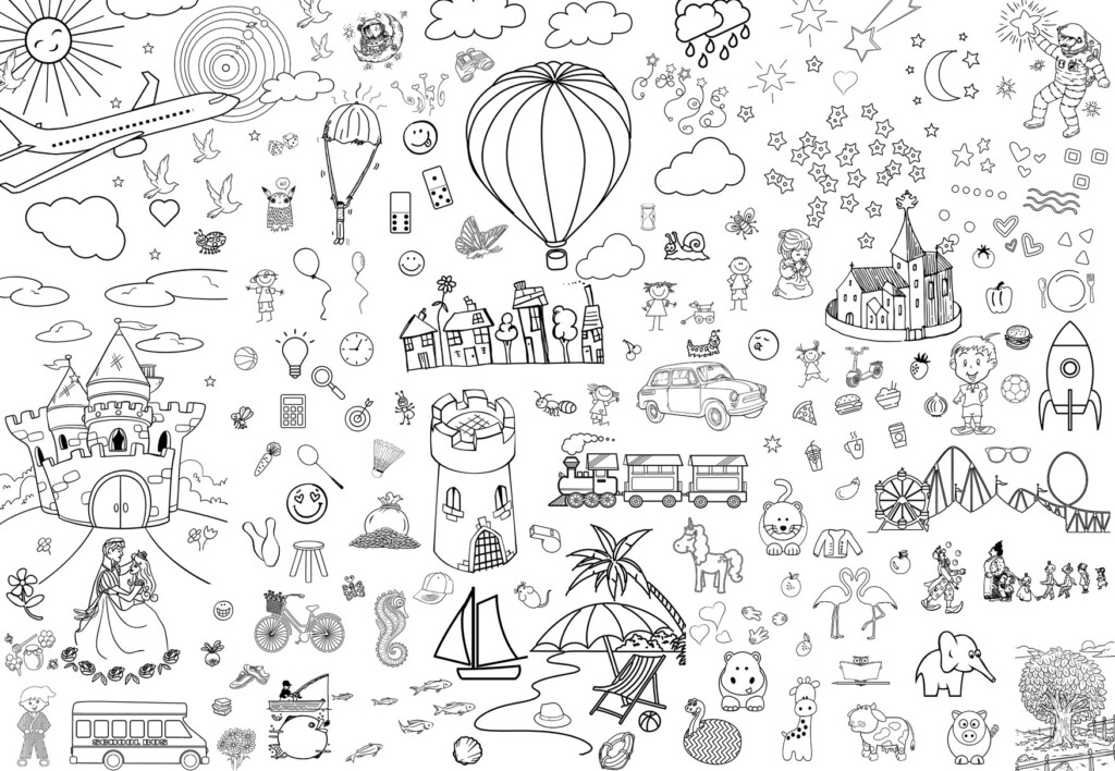 Printable Giant Coloring Posters Free