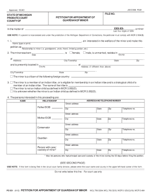 Printable Guardianship Forms Indiana Fill Online Printable Fillable 